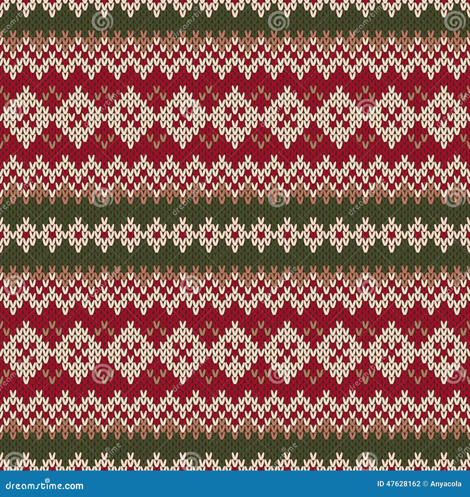 Christmas Sweater Design. Seamless Knitted Pattern In
