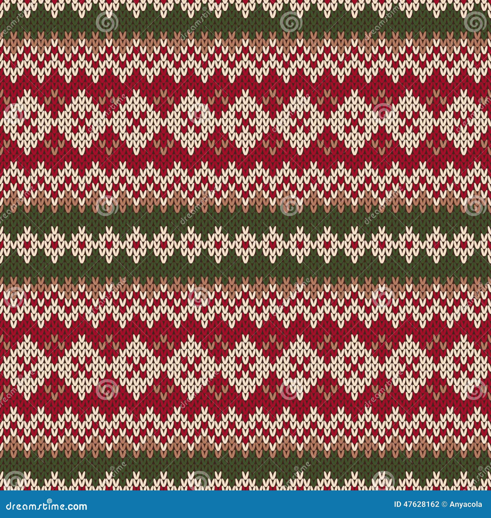 Christmas Sweater Design. Seamless Knitted Pattern In