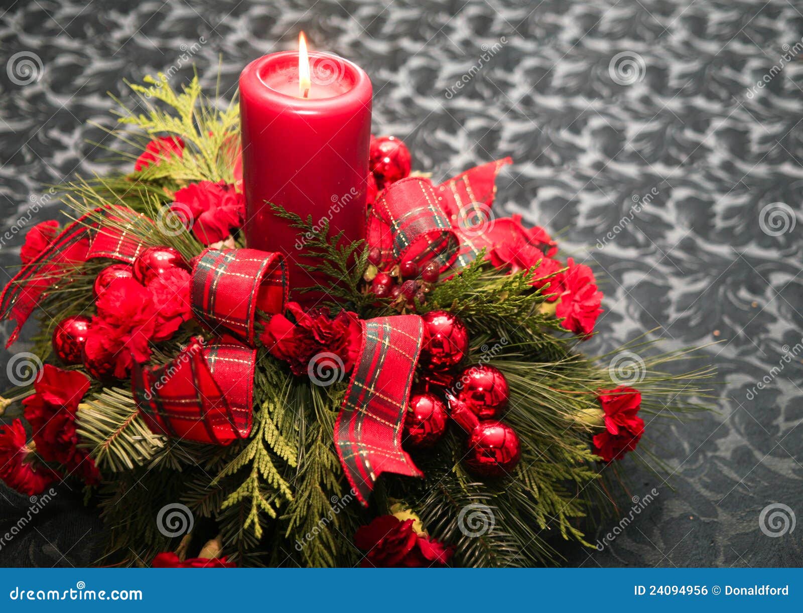 Christmas Table Decoration Royalty Free Stock Image 