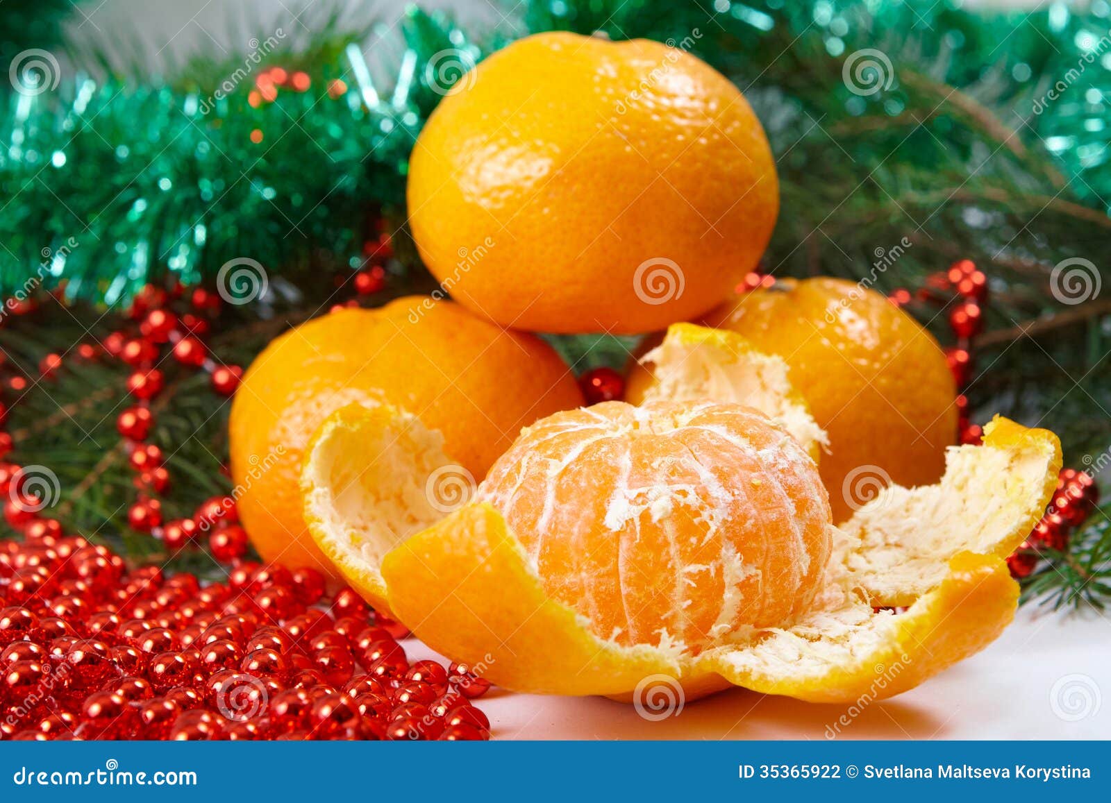 Christmas tangerine stock photo. Image of nature, dessert 35365922