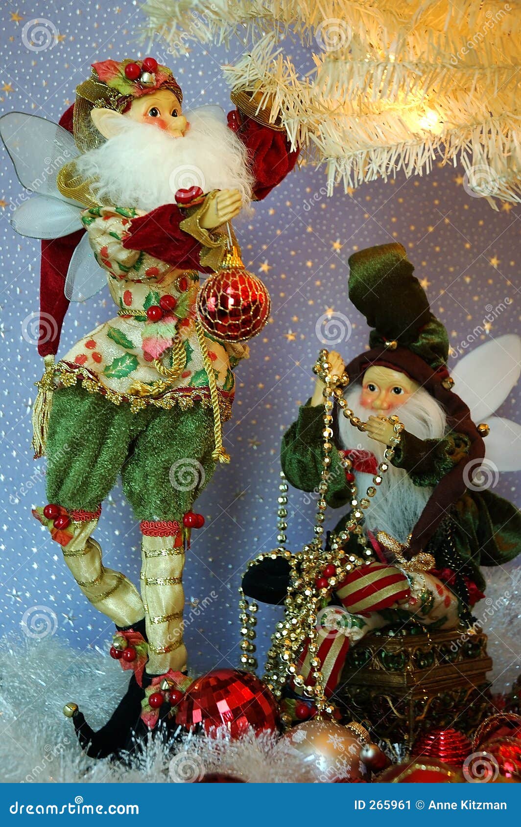 Christmas Teamwork stock image. Image of fairy, hanging - 265961