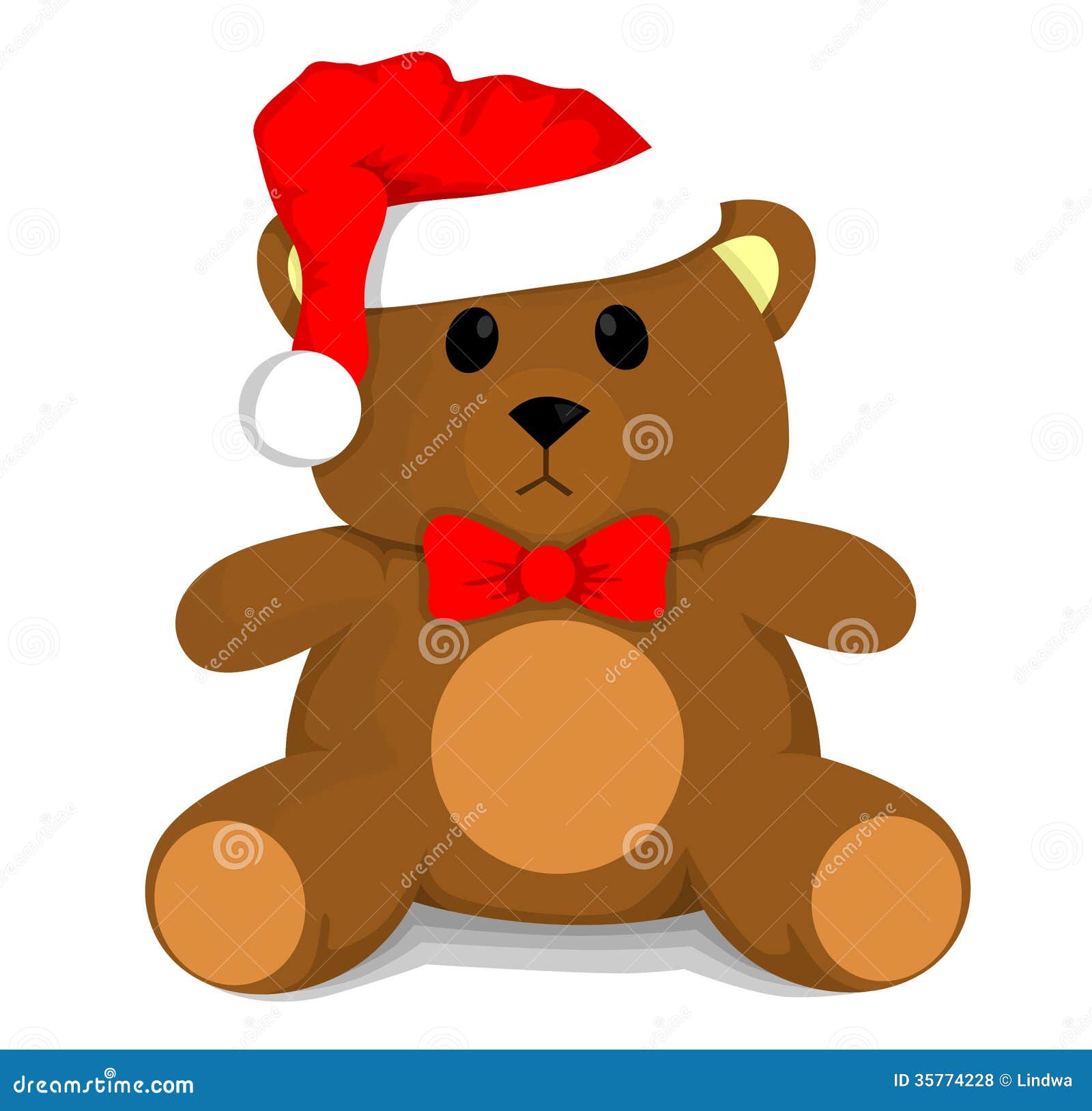 Download Christmas teddy bear stock vector. Illustration of image ...