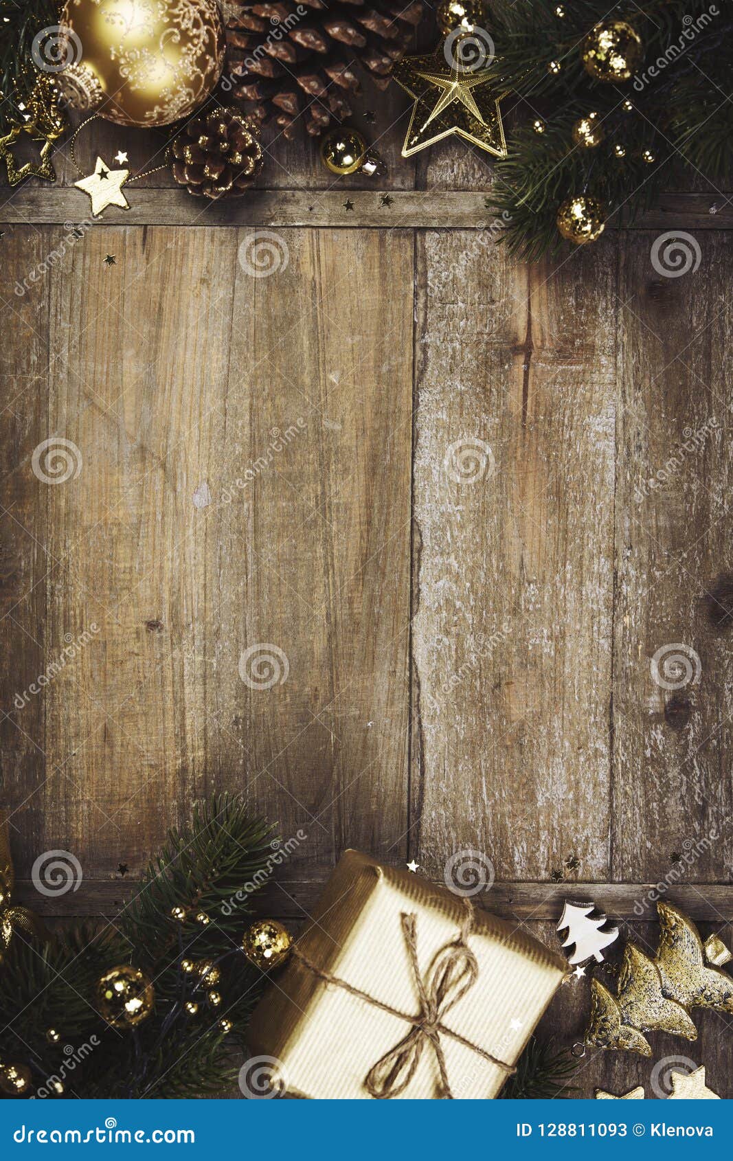 Christmas Theme Background in Vintage Style Stock Image - Image of ...