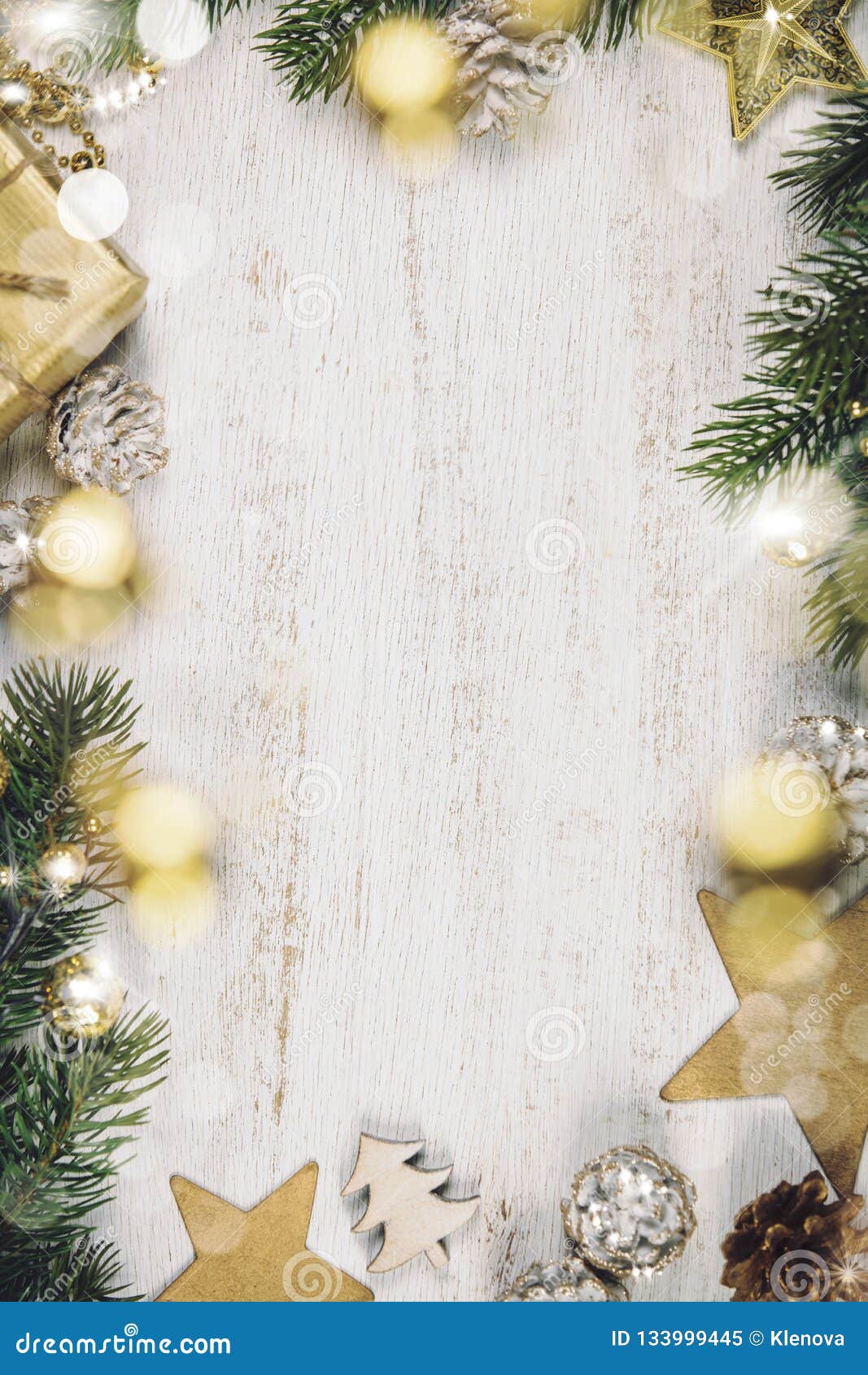 Rustic Wood Background for Christmas with Copy Space Stock Image ...