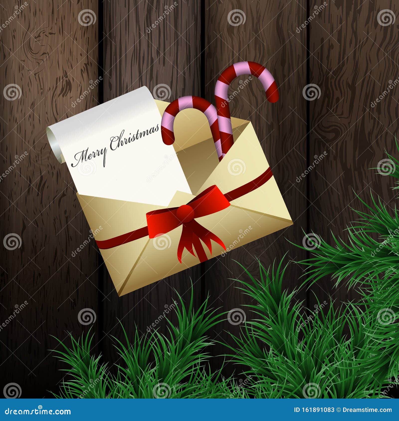 Christmas Theme envelope stock vector. Illustration of card - 161891083