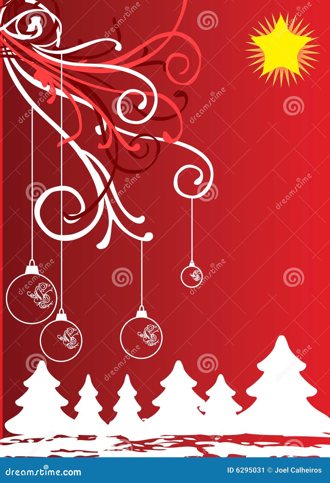 Christmas Themes with Bulbs Stock Vector - Illustration of design