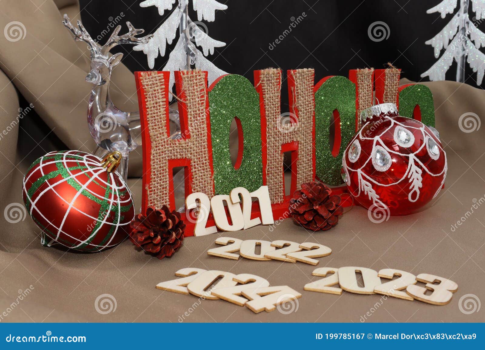Christmas Time for the Years 2021202220232024 Stock Image Image of