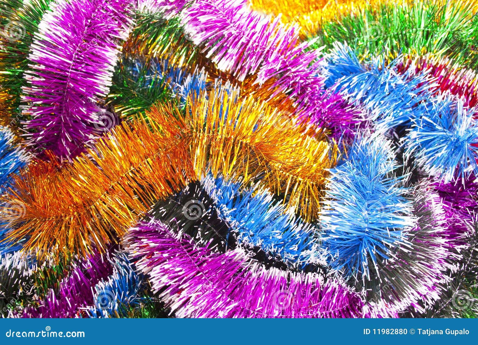 Christmas tinsel stock photo. Image of tinsel, streamer 11982880