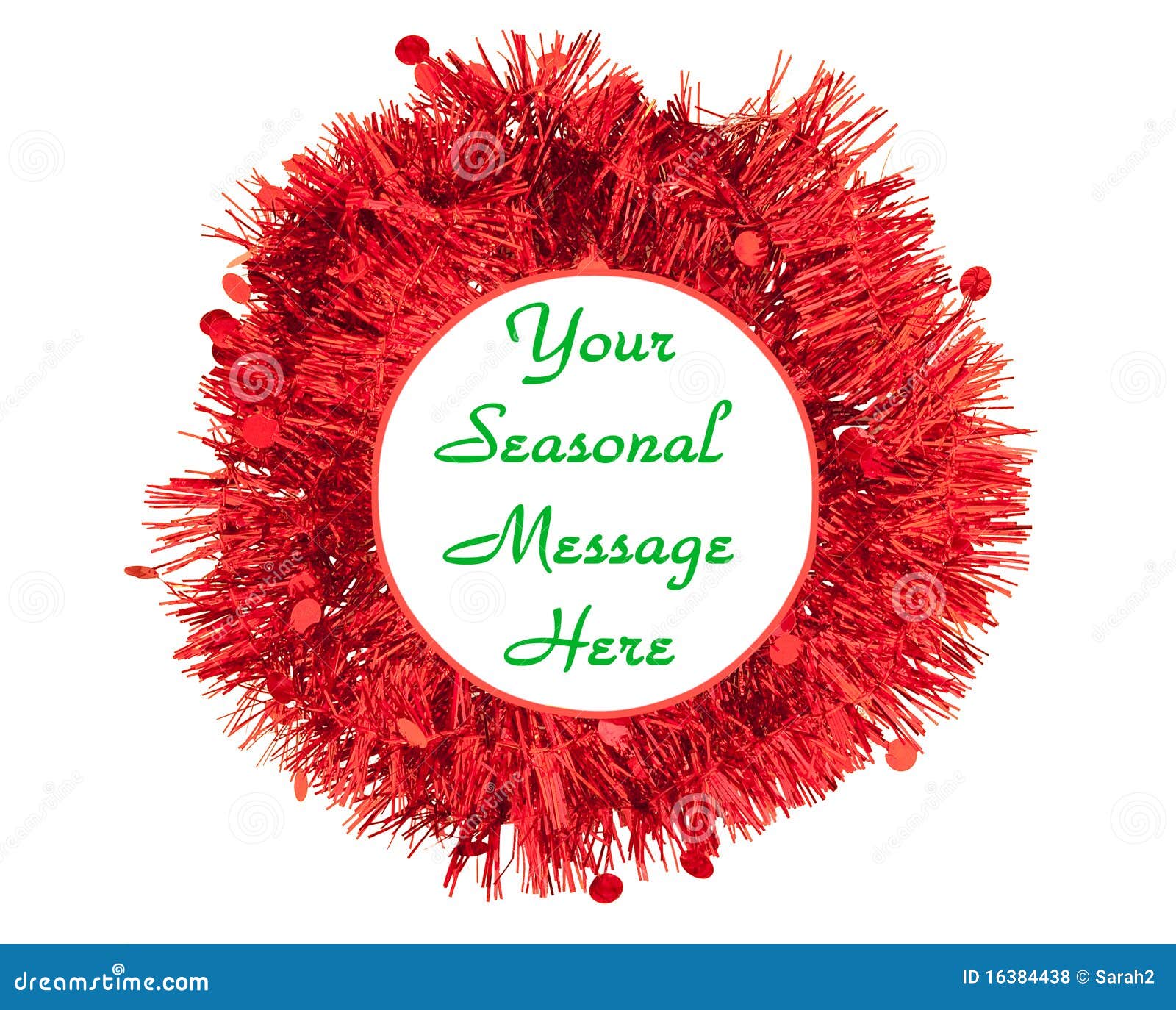 Christmas tinsel border stock photo. Image of round, seasonal 16384438