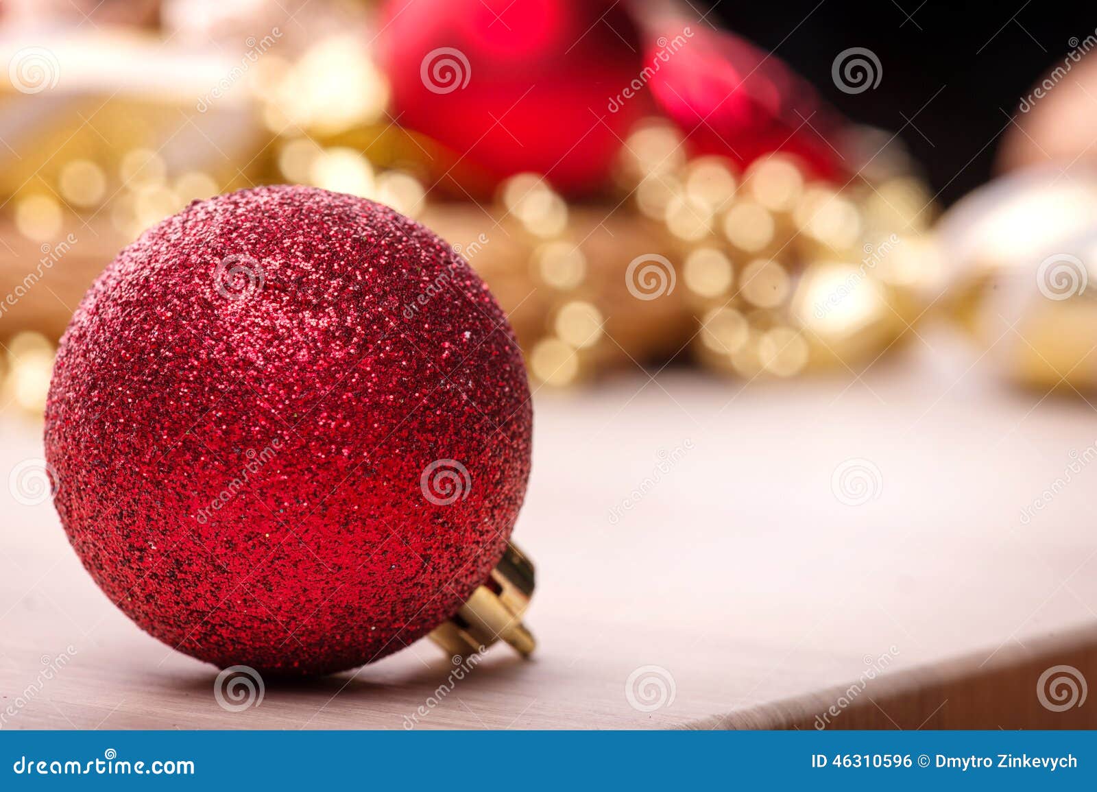 Christmas Toy on Wooden Table Stock Photo - Image of bell, december ...