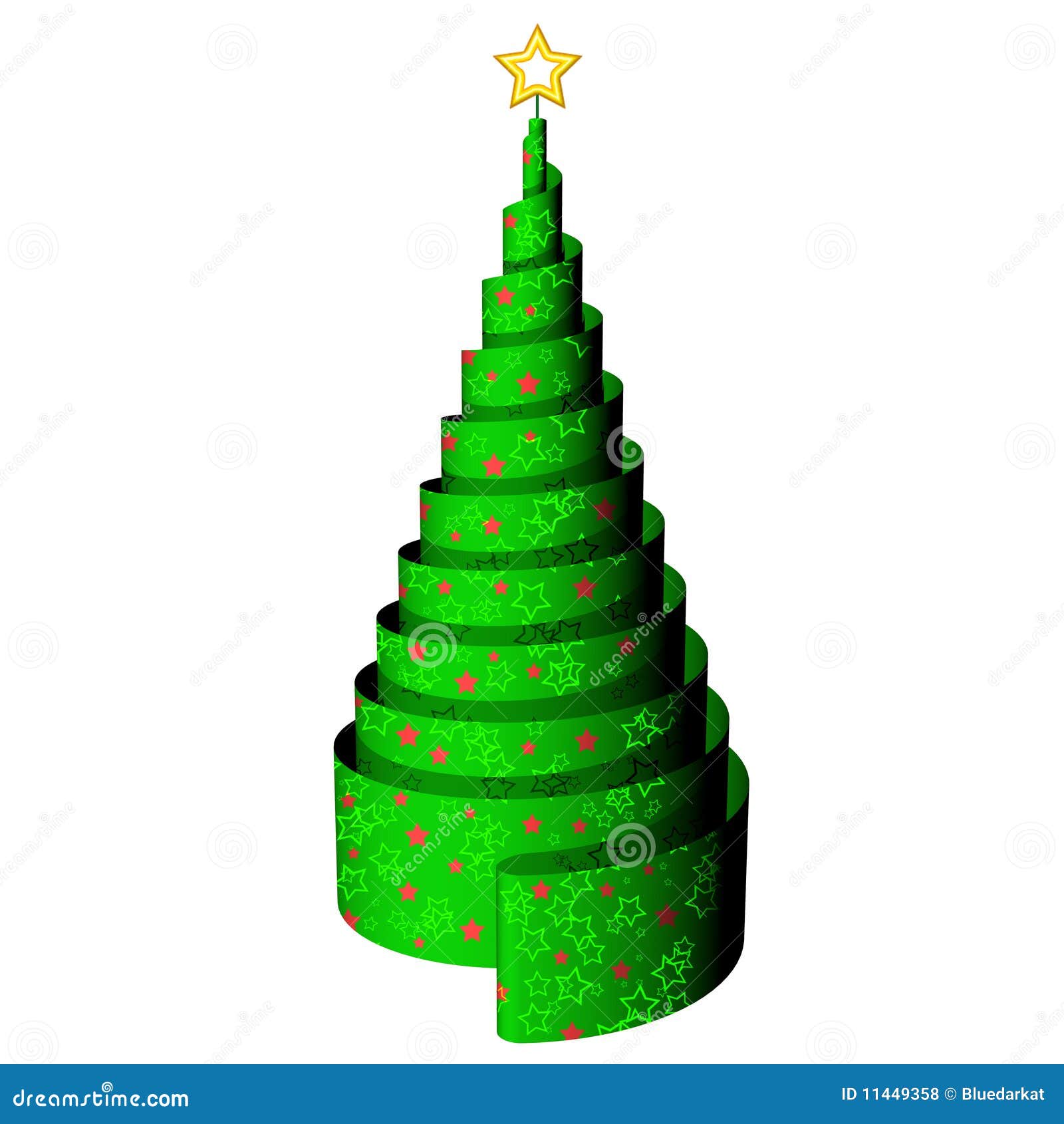 christmas tree 3d icone
