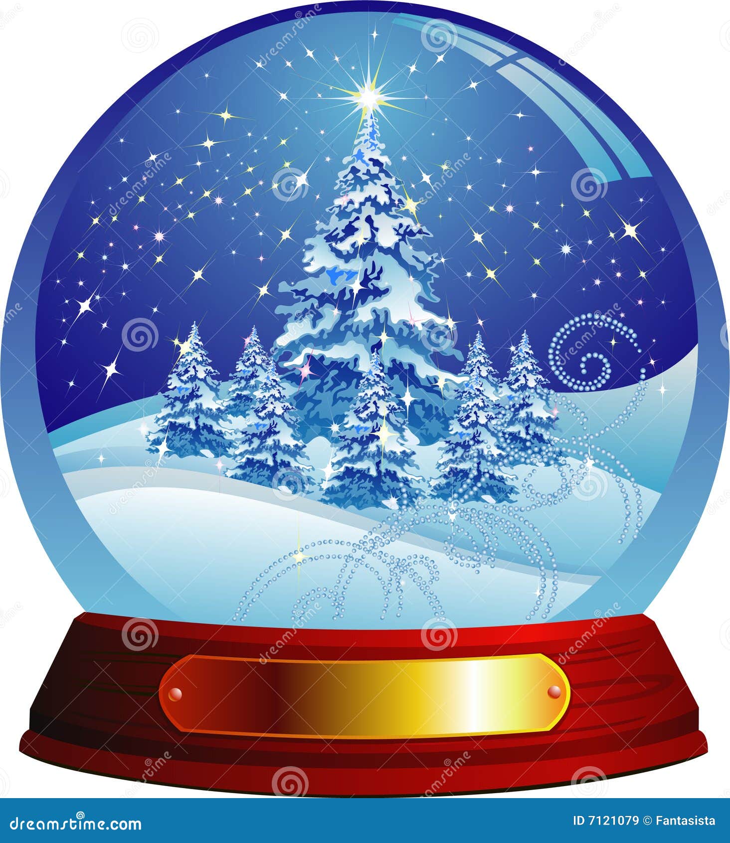 magical christmas tree illustration magical christmas tree illustration