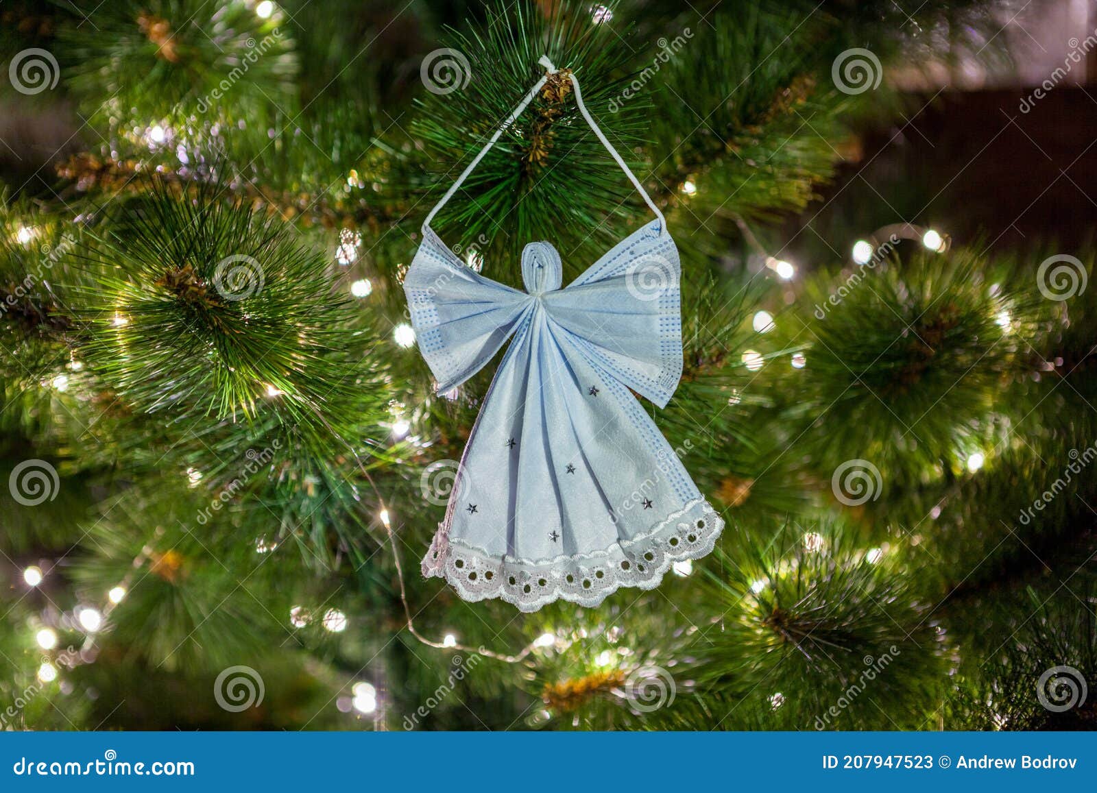 Christmas Tree Angel Surgical Face Mask for Coronavirus Prevention during  Holiday Family Holiday. Social Distancing Symbol. Take C Stock Image -  Image of light, tree: 207947523