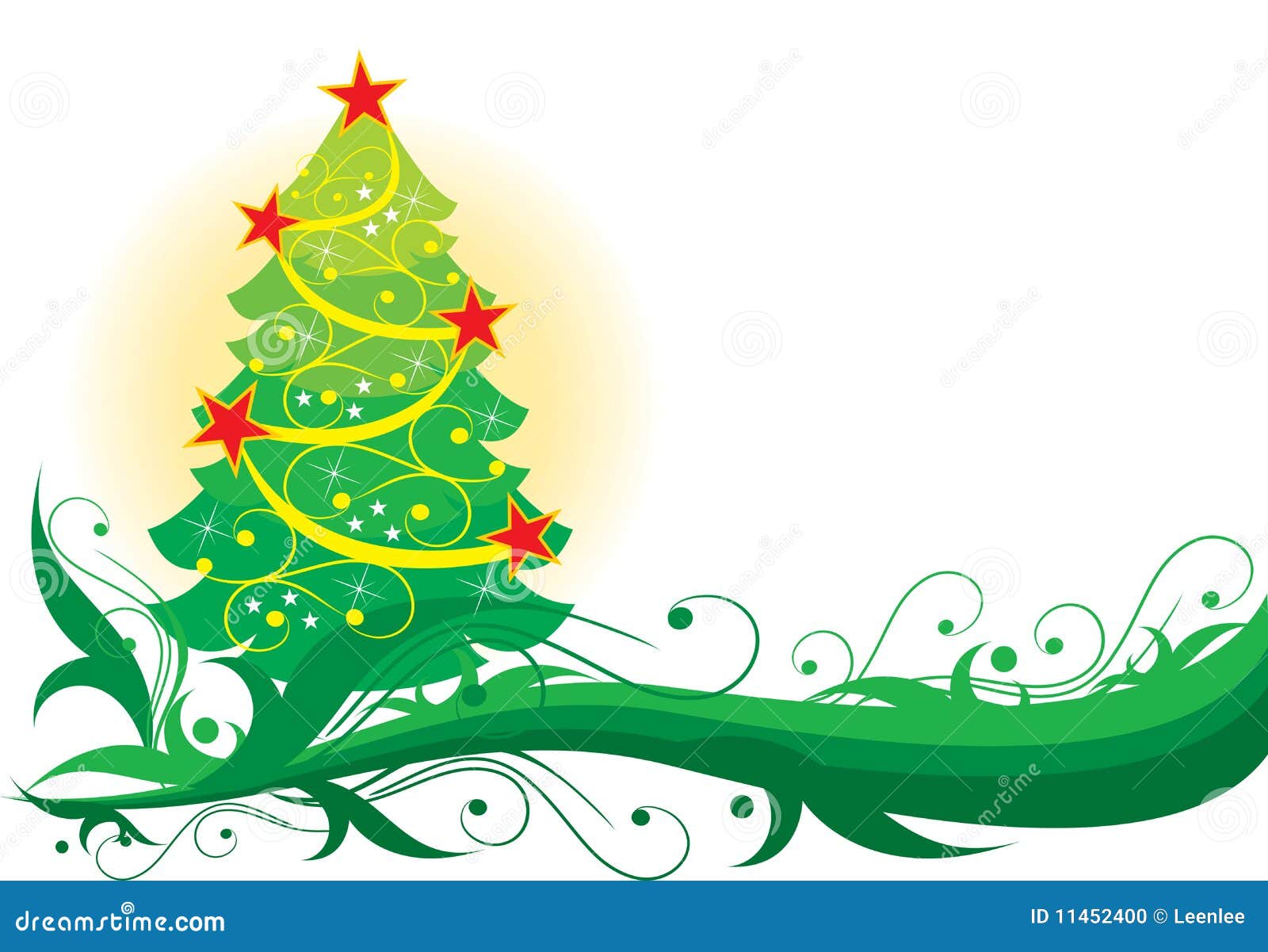 Christmas Tree background stock vector. Illustration of glossy - 11452400