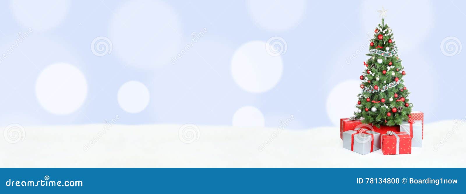 Christmas Tree Background Banner Snow Light Blue Christmas Tree Background Banner Snow Light Blue