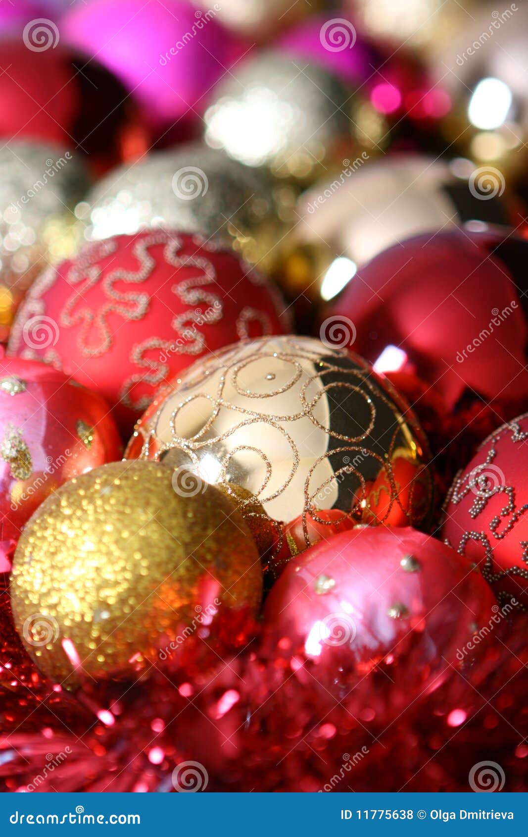 Christmas tree balls stock photo. Image of multi, descriptive 11775638