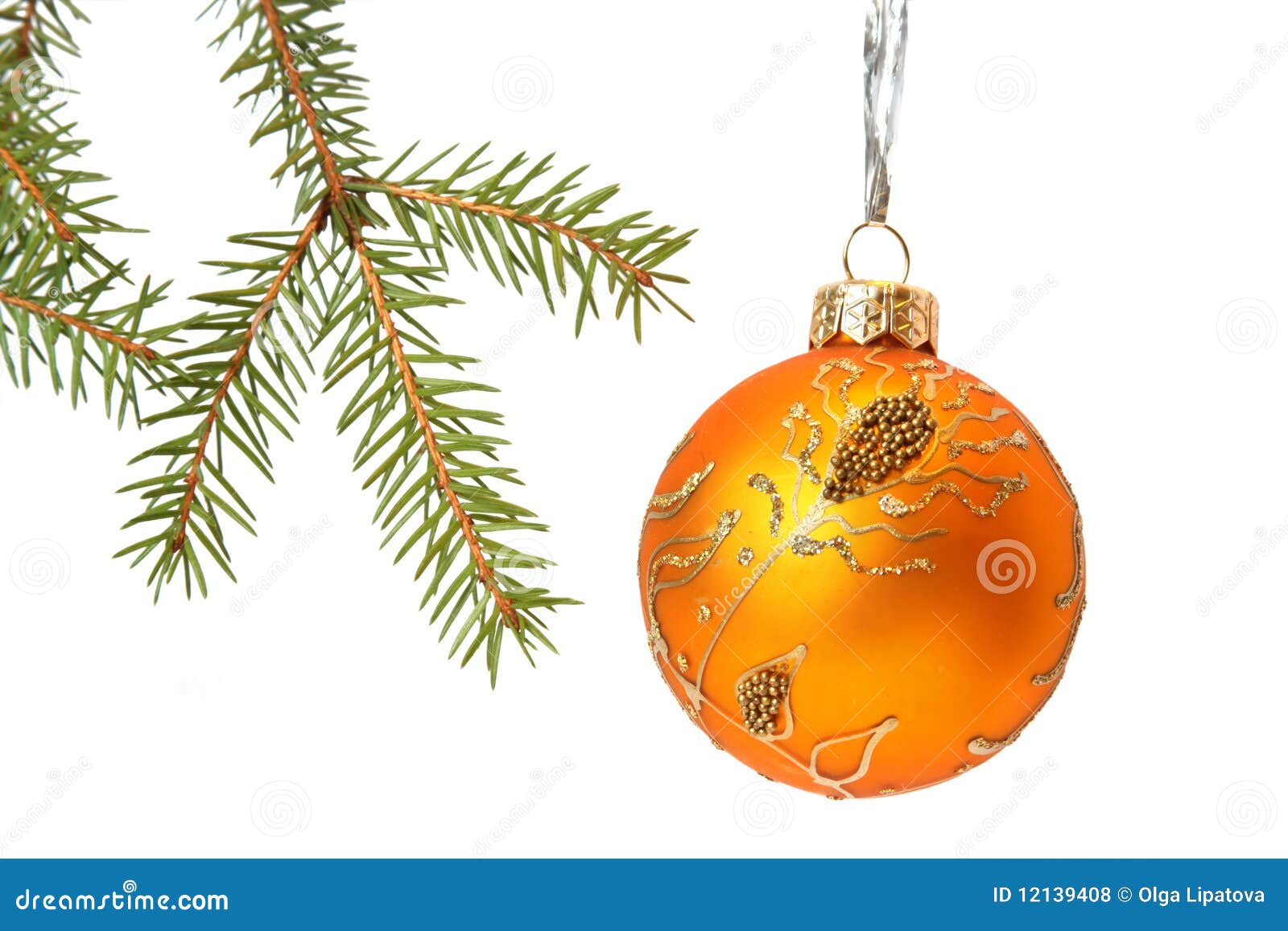 Christmas tree bauble stock photo. Image of colored, christmas 12139408