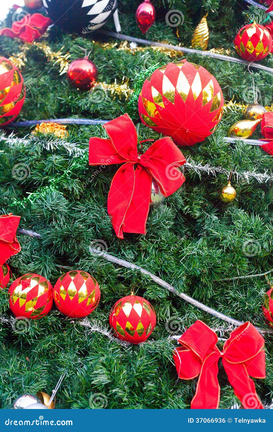 Christmas Tree on Beautiful Tropical Background Stock Photo - Image of