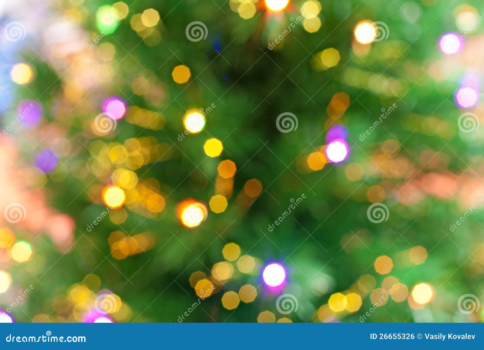 christmas tree bokeh background