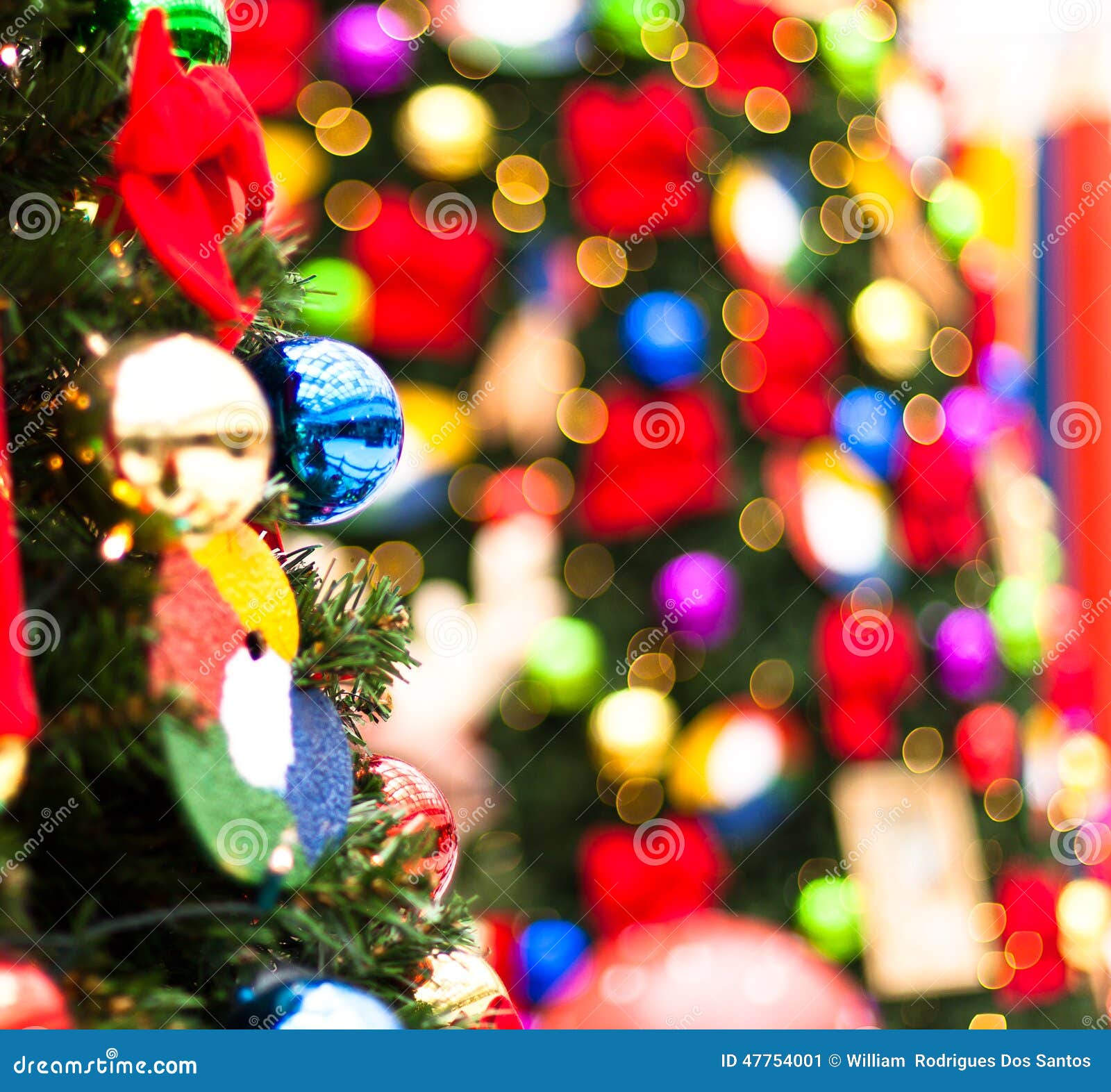 Christmas Tree bokeh stock image. Image of christmas - 47754001