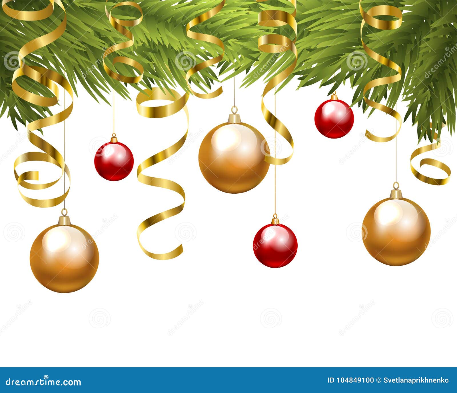 Christmas border stock vector. Illustration of background - 104849100