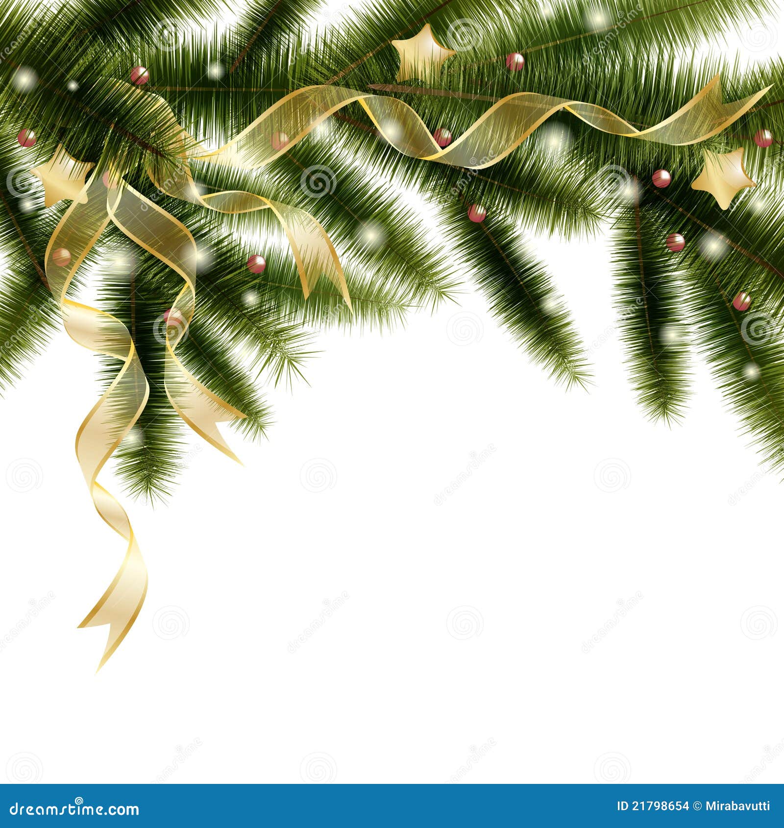 Christmas tree branch stock vector. Illustration of holiday 21798654