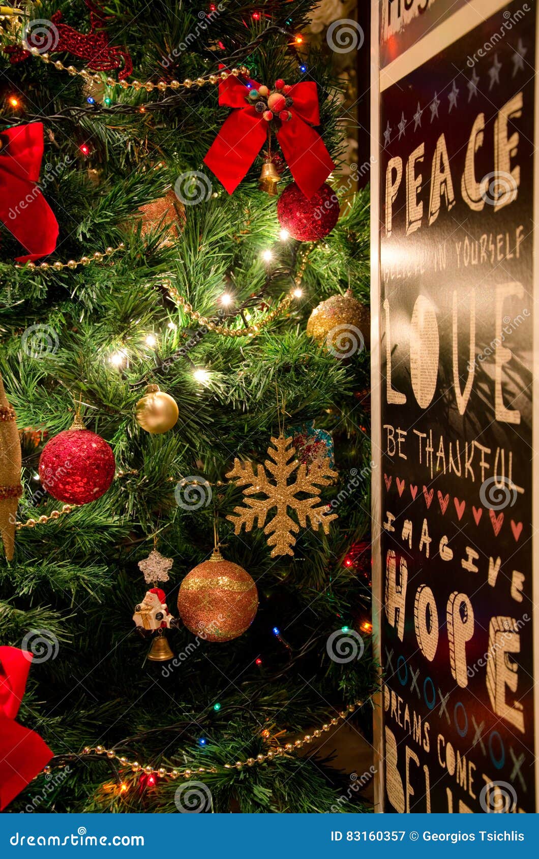 Sticker Christmas tree branches background