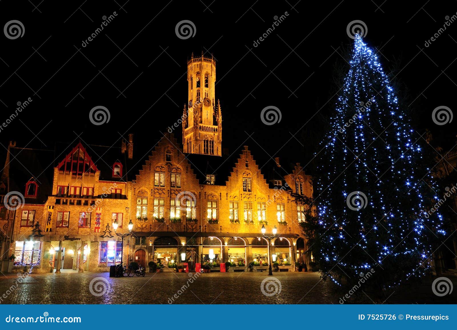 christmas tree at burg square