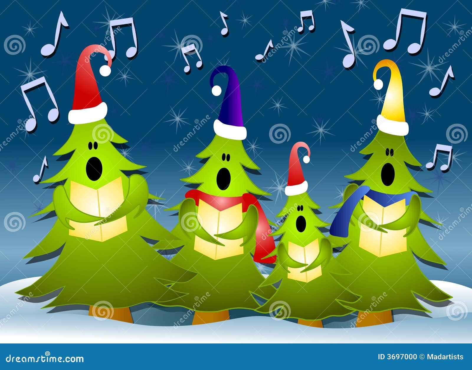 christmas singing clipart - photo #46