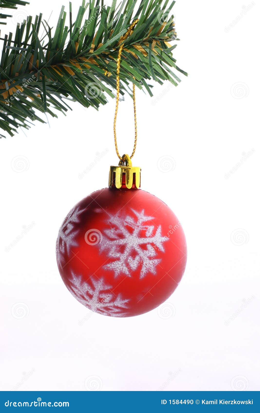 Christmas Tree and Christmas Ball Stock Photo Image of winter