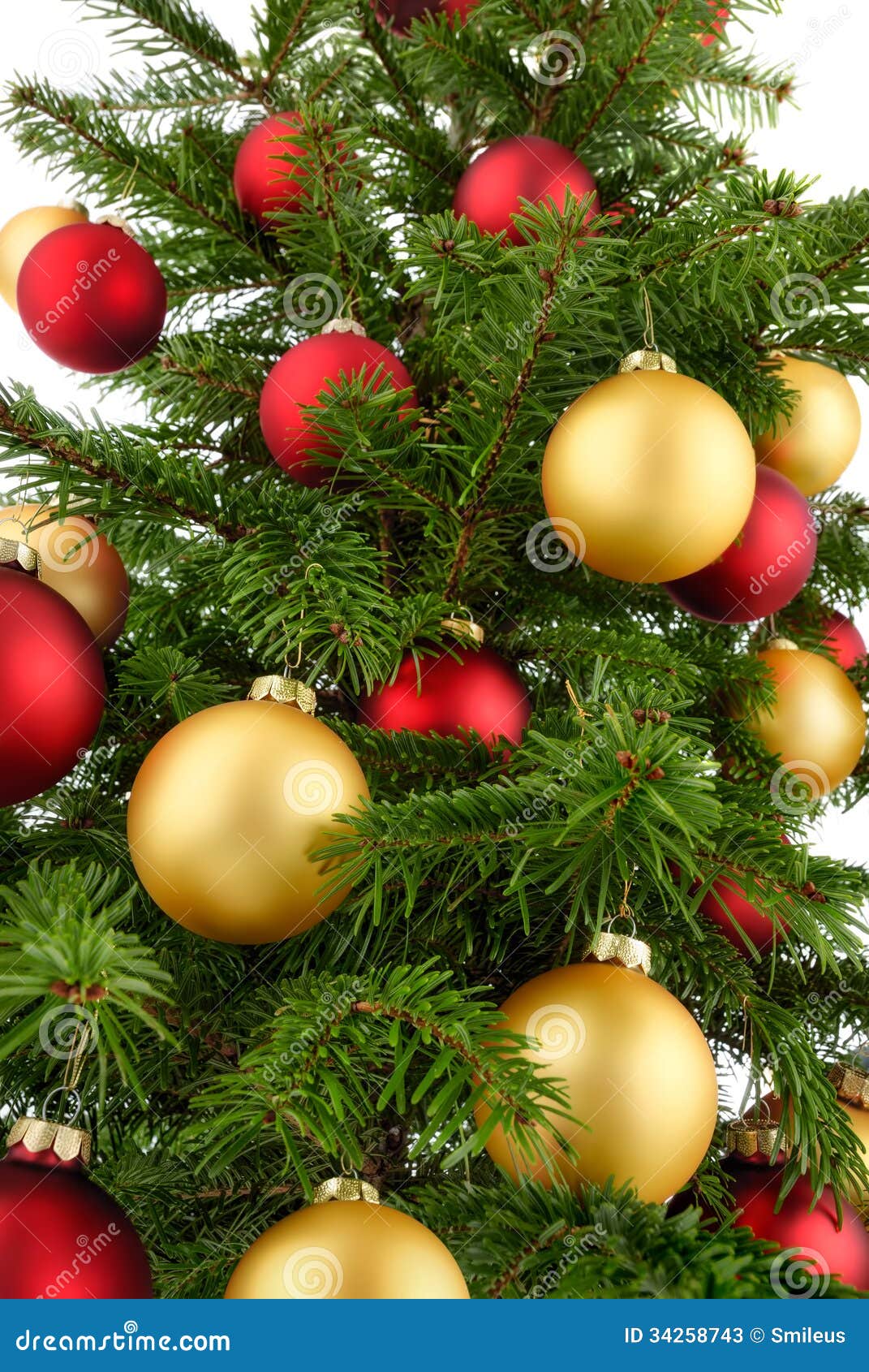 Christmas Tree Closeup Stock Photos - Image: 34258743