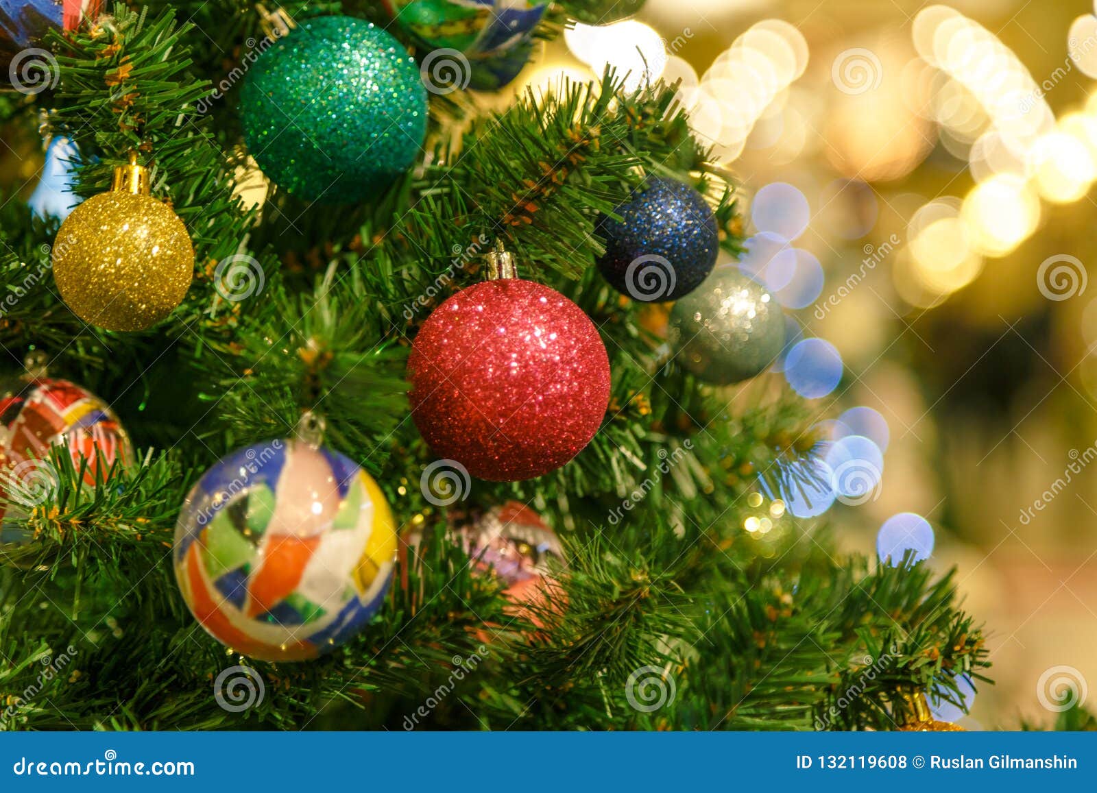 The Christmas Tree is a Decorated Evergreen Coniferous Tree, Real or ...