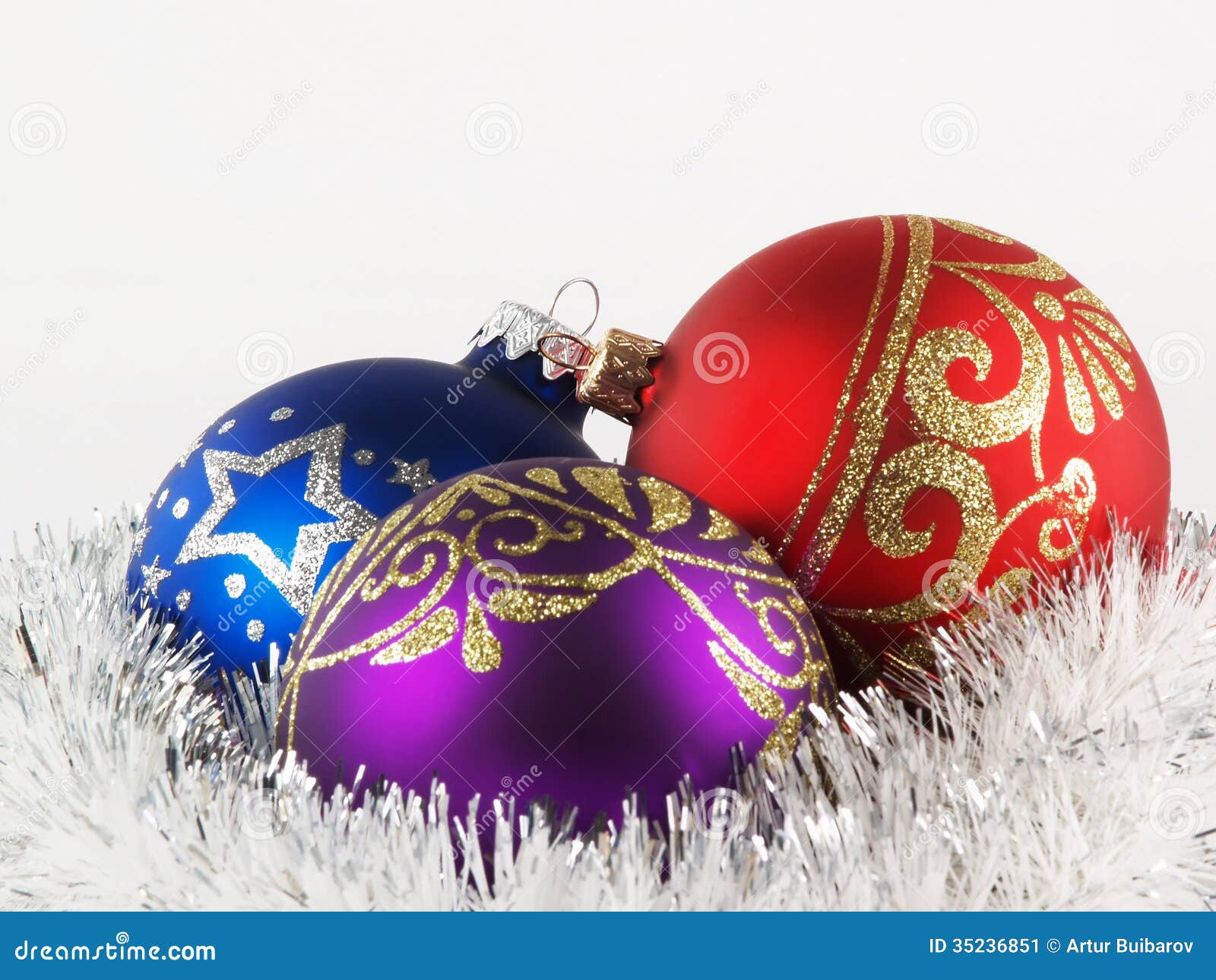Christmas Tree Decoration Balls Stock Image Image of design, merry