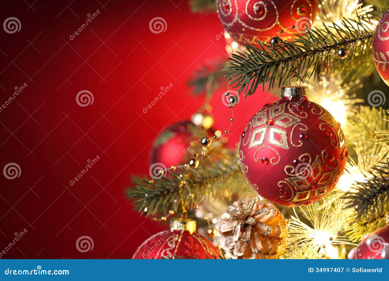  Christmas  tree decorations  stock image Image of christmas  