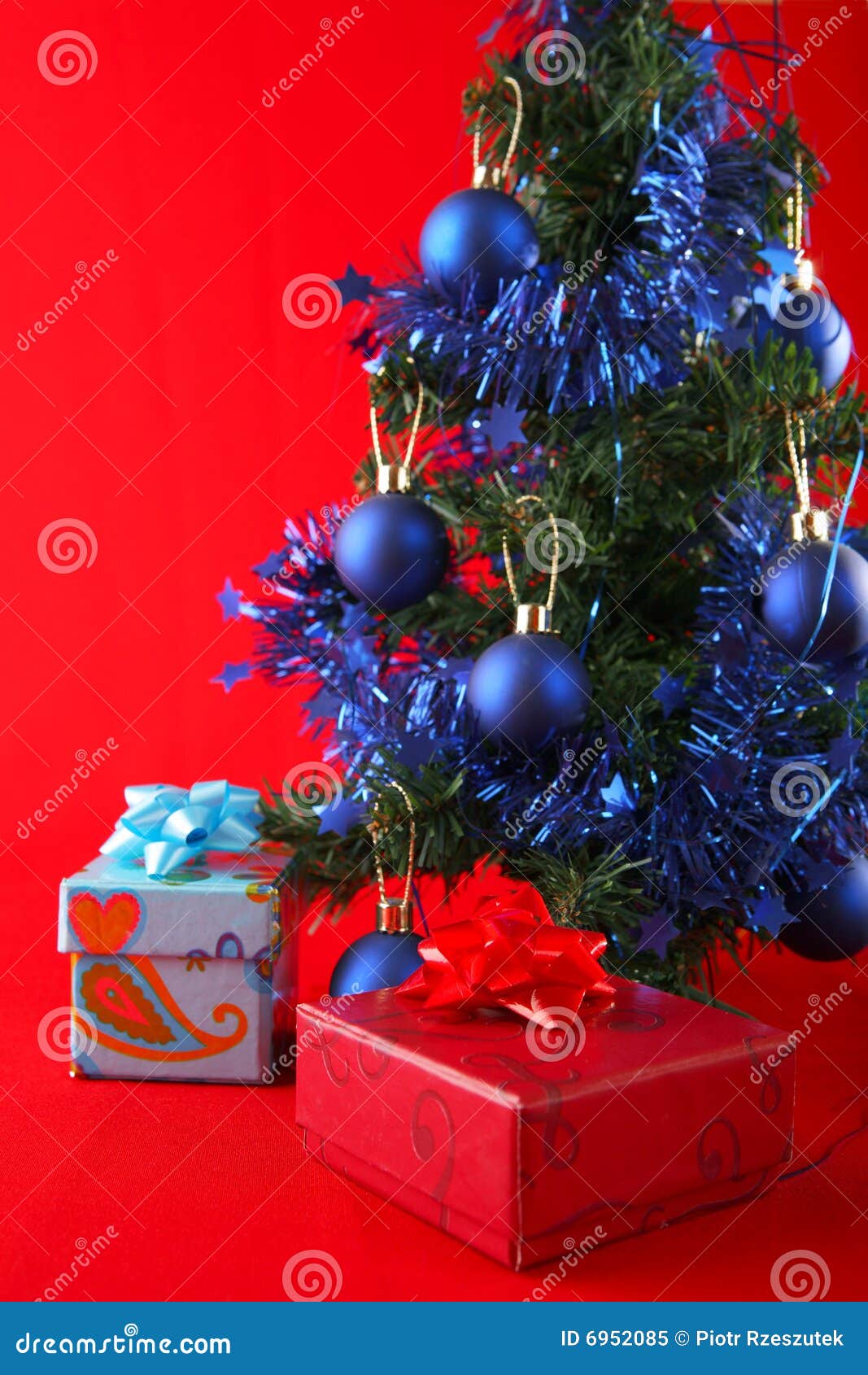 Christmas Tree Decorations and Gifts Stock Image Image of gift