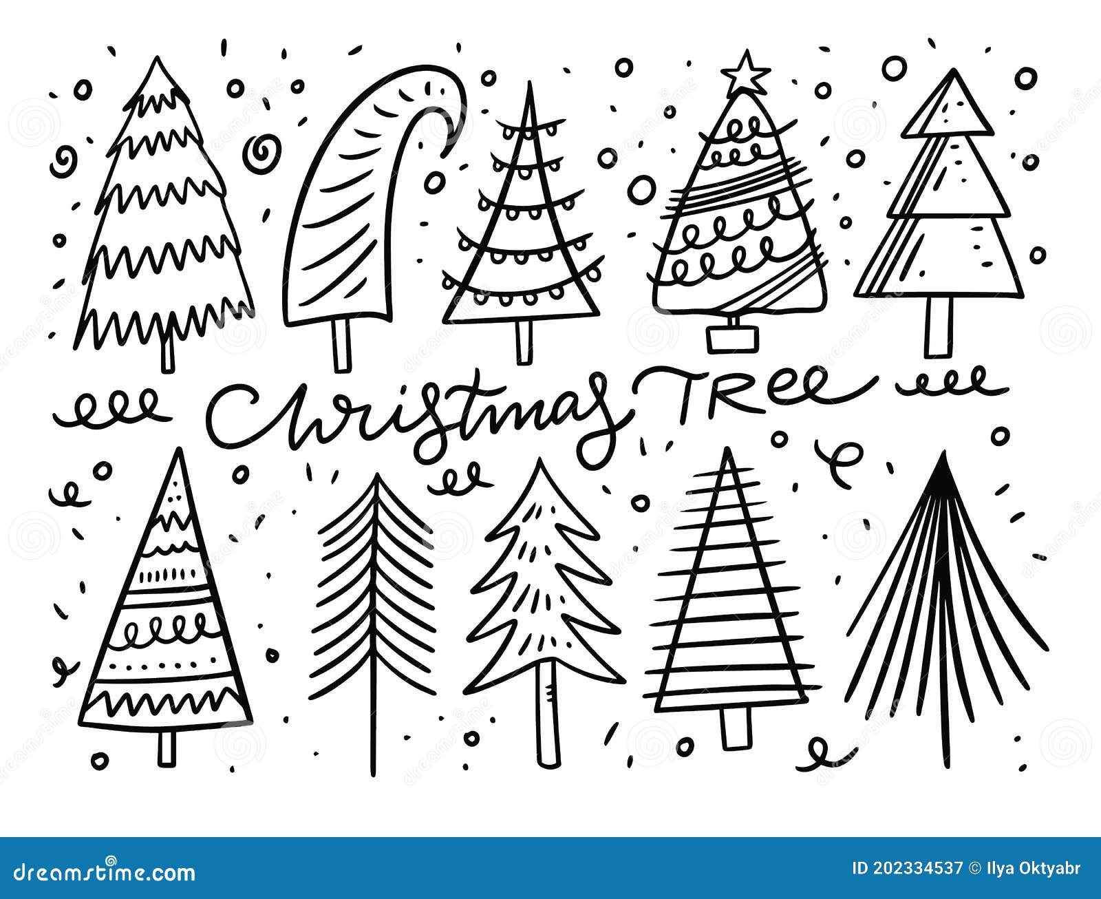 Premium AI Image  Simplicity Vector Art of a Black and White Cookie Cutter  Christmas Tree