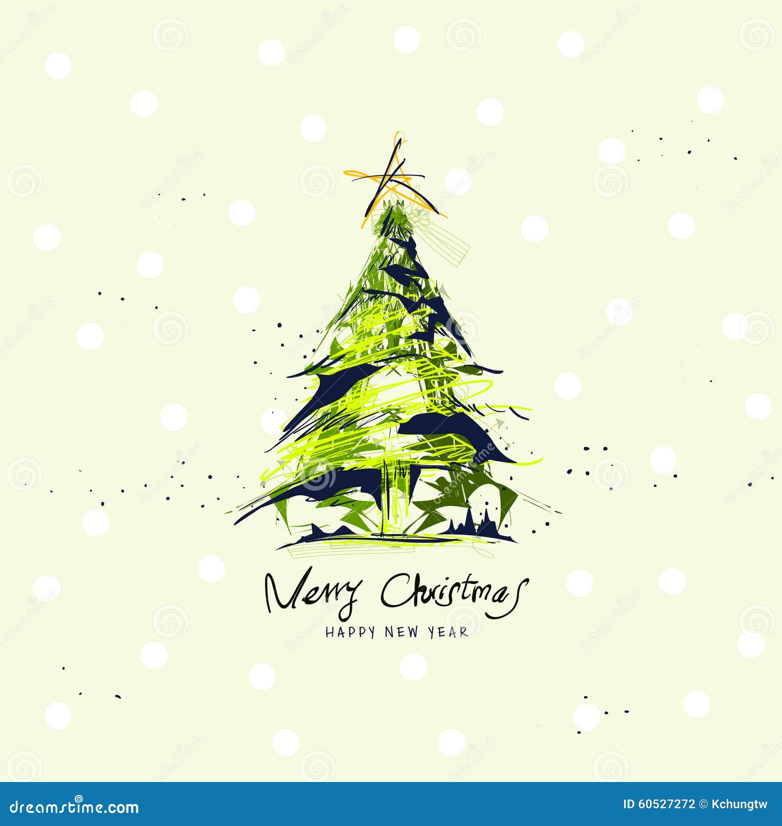 christmas tree stock vector