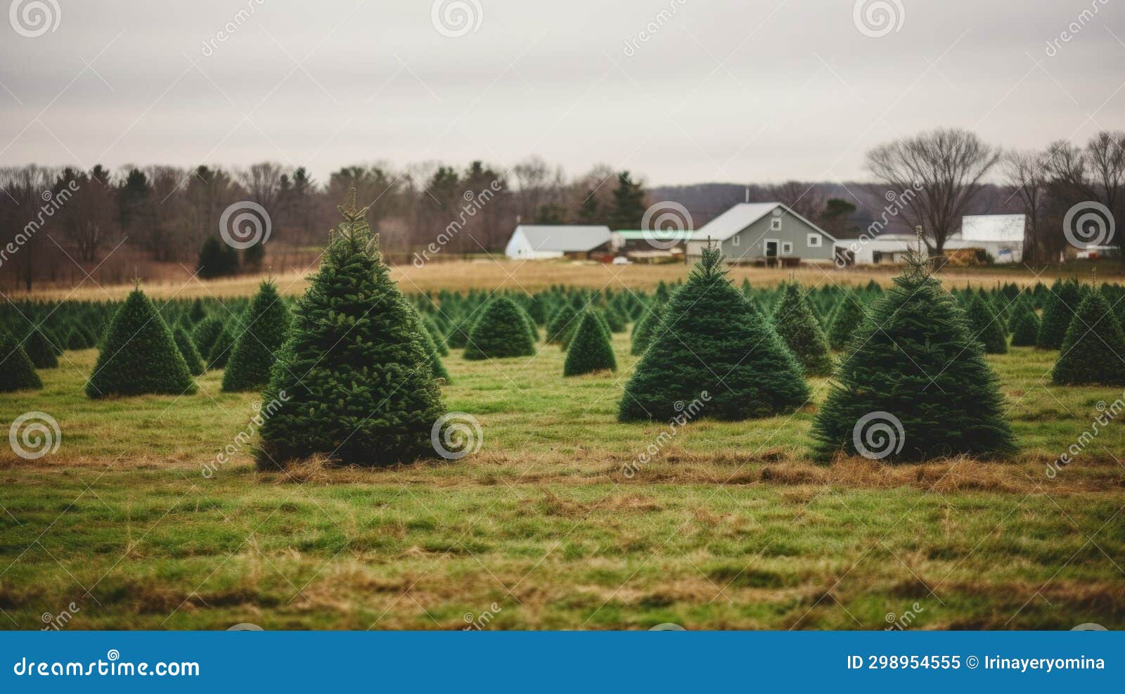 Christmas Tree Farm. Christmas Tree Cultivation is Agricultural