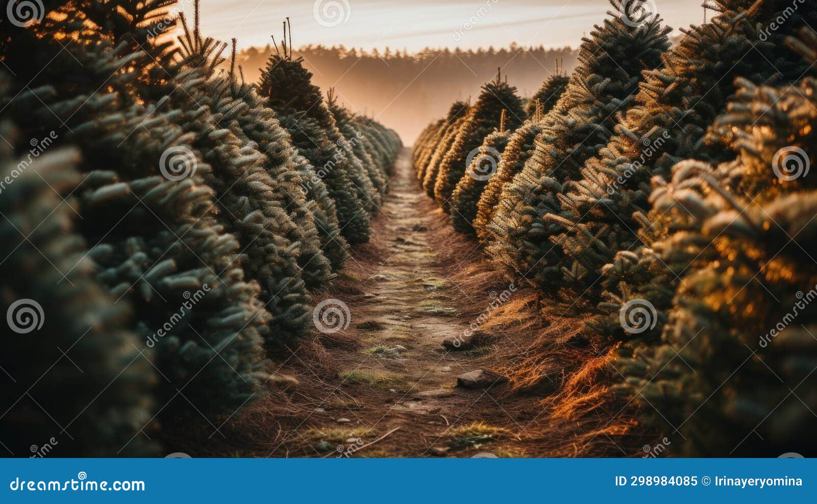 Christmas Tree Farm. Christmas Tree Cultivation is Agricultural