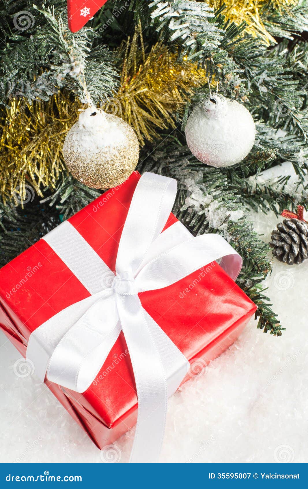 Christmas Tree and Gift Boxes Stock Image Image of winter, gift 35595007