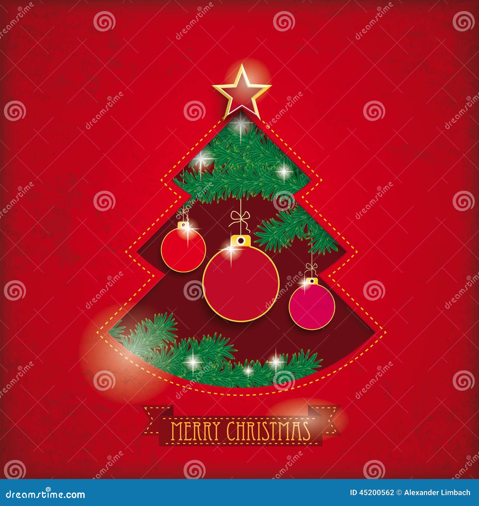Christmas Tree Hole stock illustration. Illustration of christmas ...