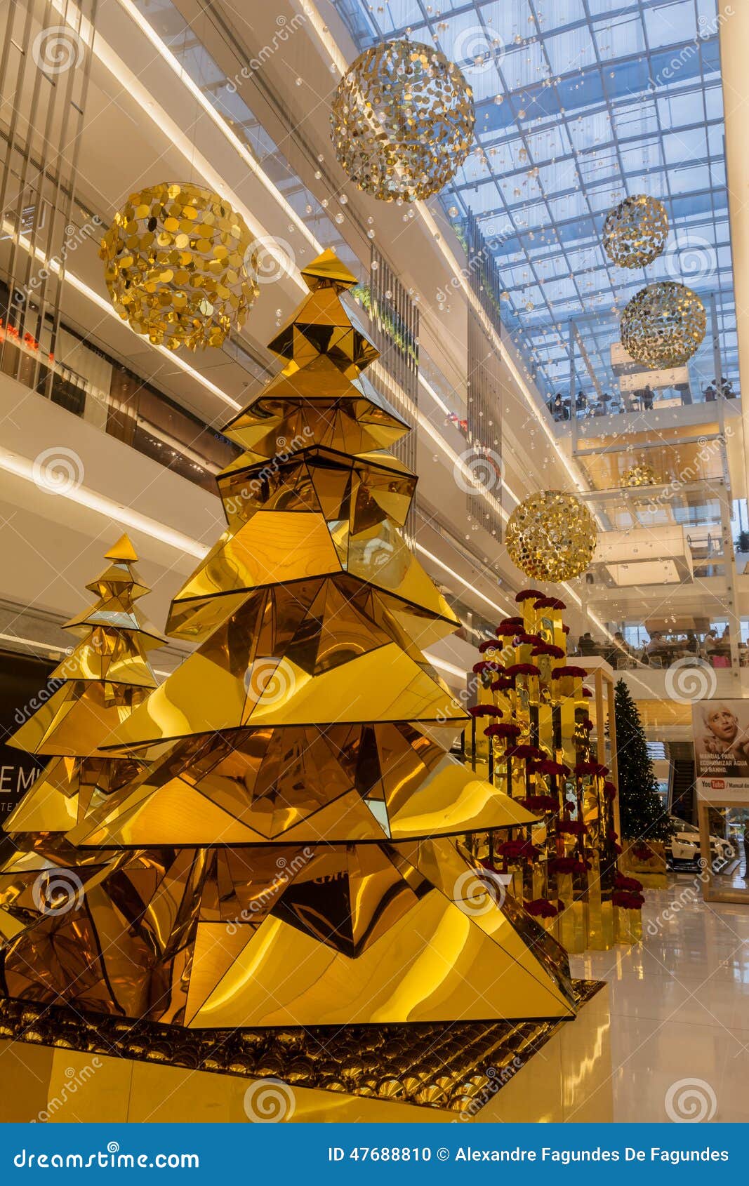 Christmas Tree Jk Mall Sao Paulo Editorial Image Image Of