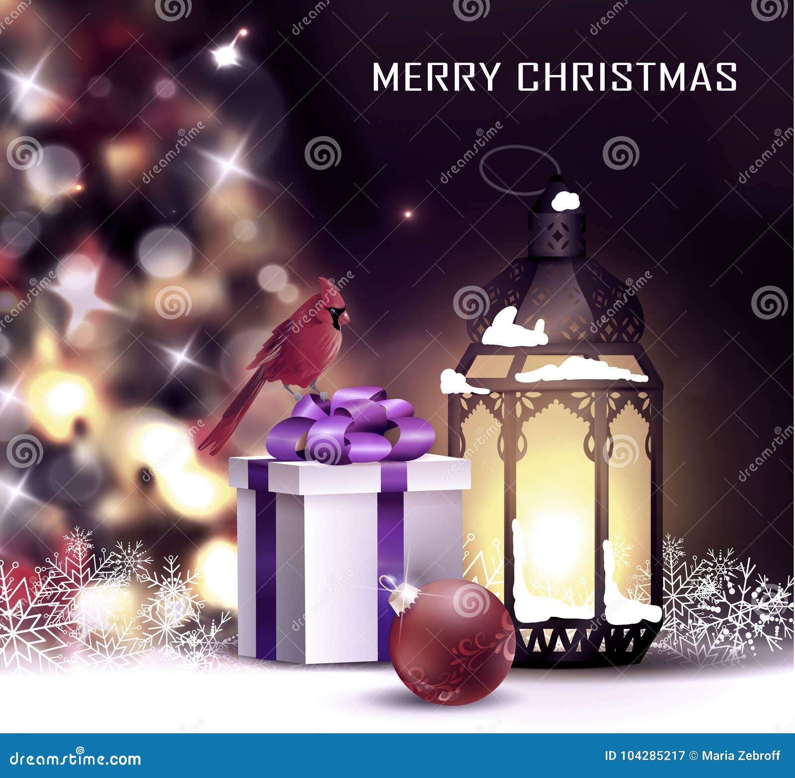 Christmas Tree Light Background Stock Vector - Illustration of ...