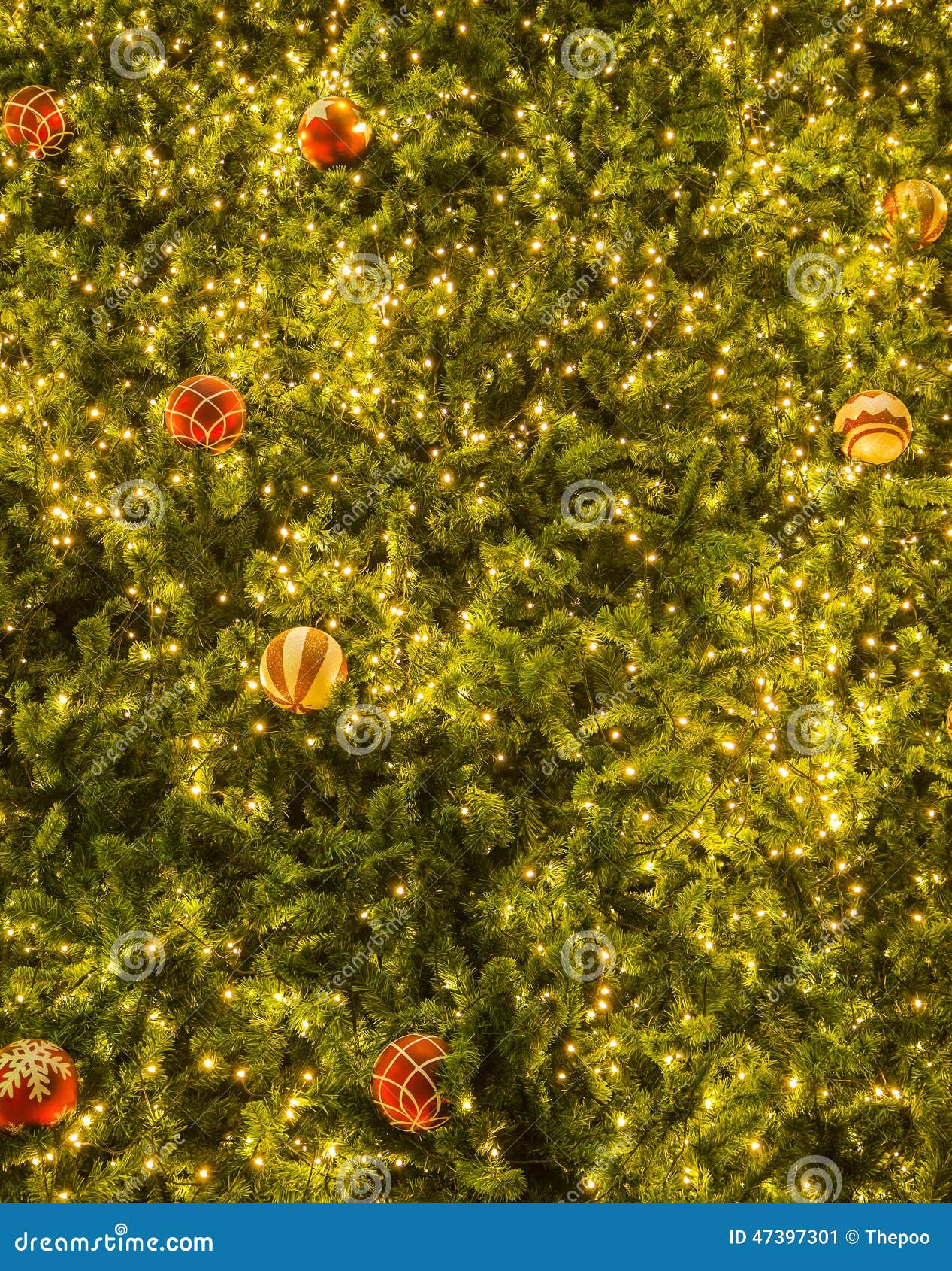 Christmas tree light stock image. Image of festive, branch 47397301