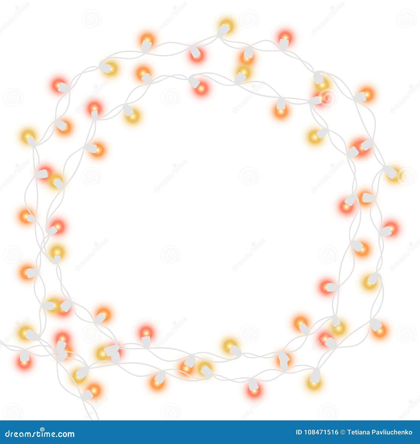 Download Christmas Tree Light String Garland Stock Vector ...