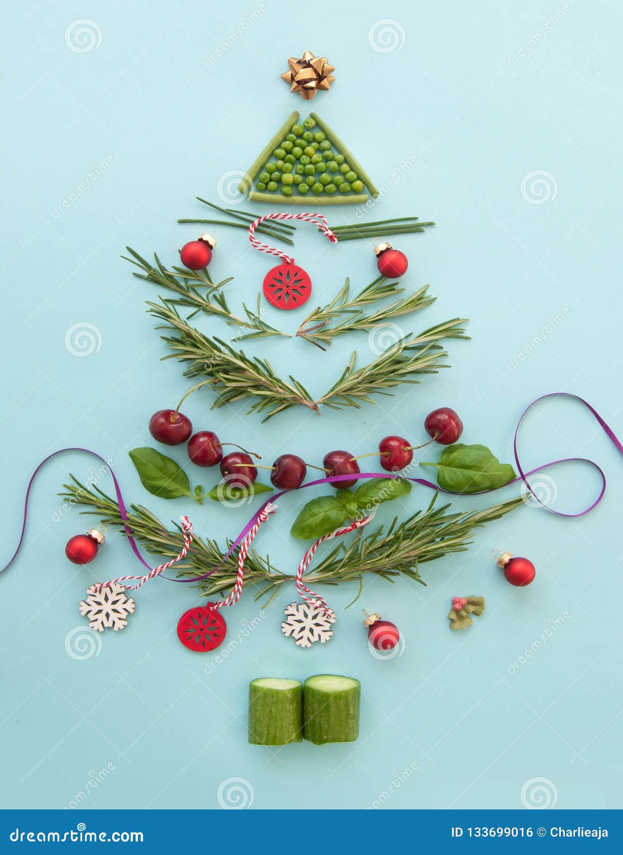 Christmas tree stock photo. Image of xmas, recipe, herbs 133699016
