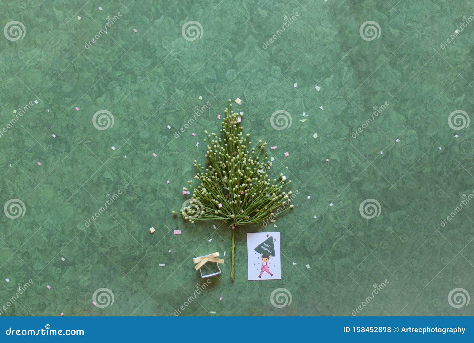 Christmas Tree Made Out of Green Sprouts Stock Photo Image of