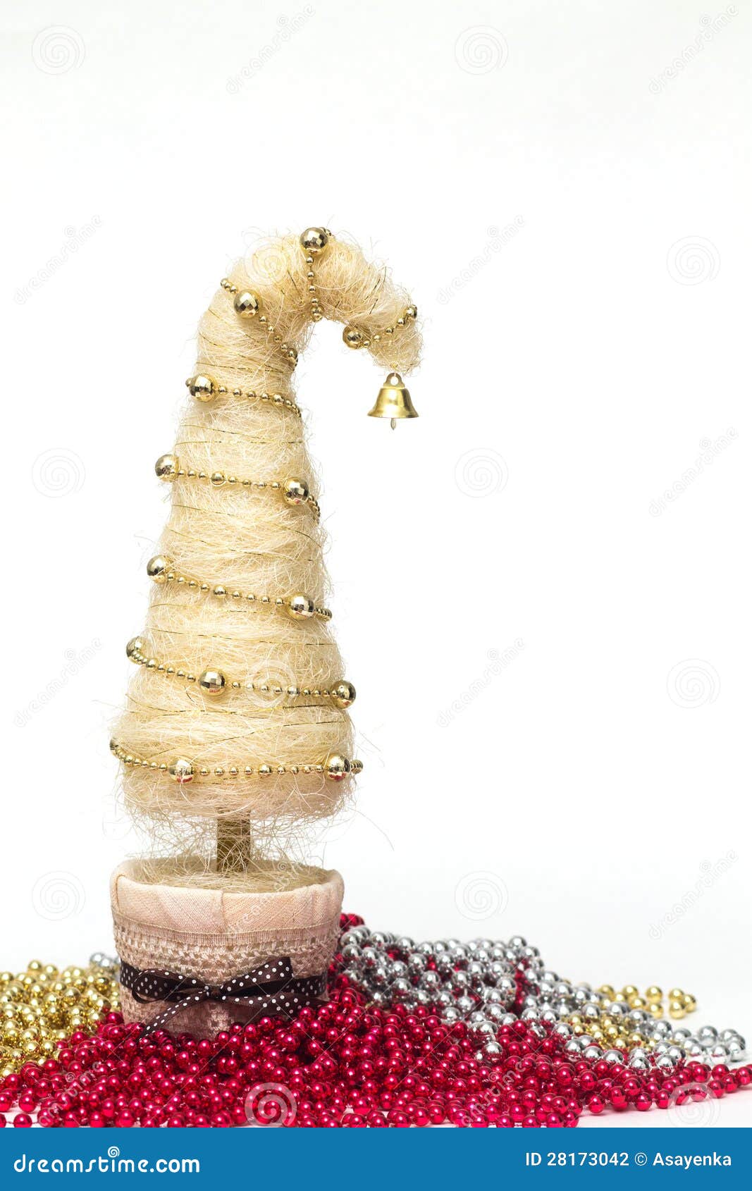 Christmas Tree Made of Sisal Stock Photo Image of winter, celebration