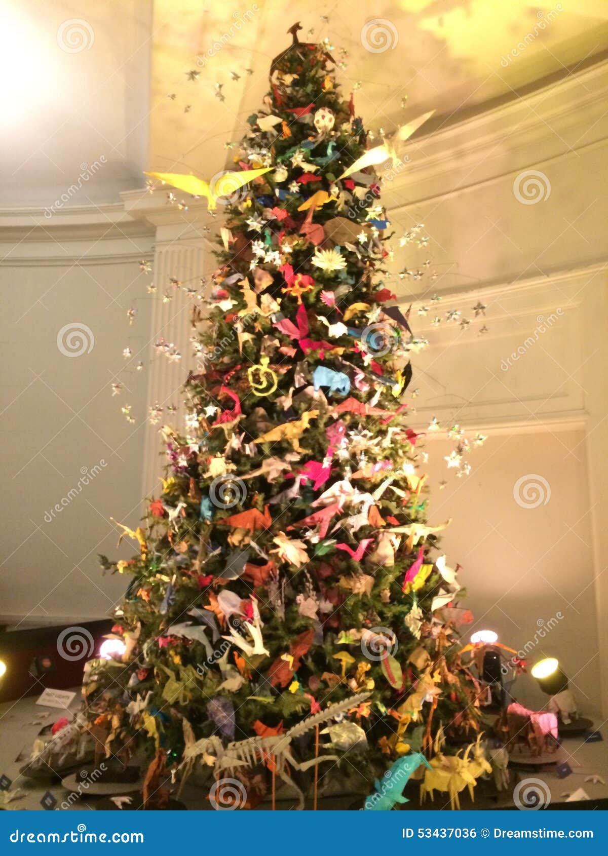 Christmas Tree in Natural History Museum Stock Photo Image of museum