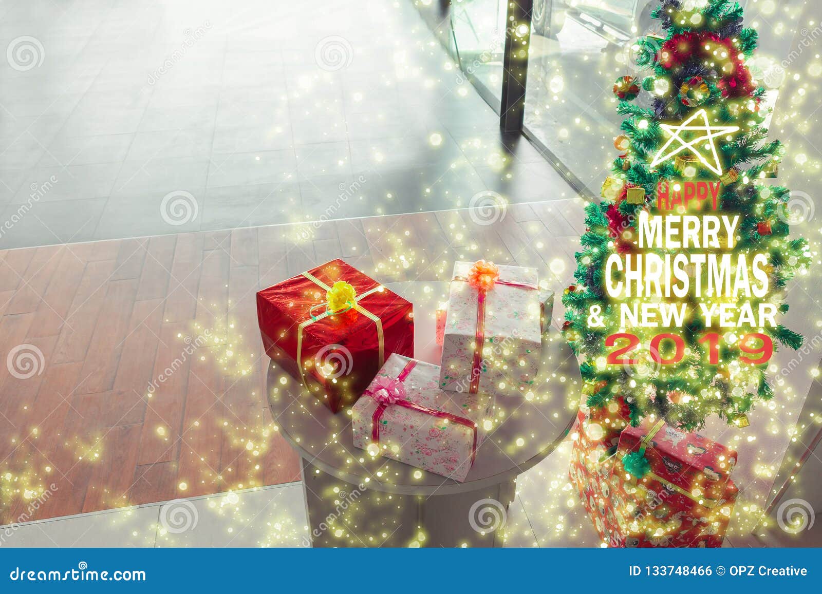 Christmas Tree New Year 2019 Gift Happy Santa Count Down